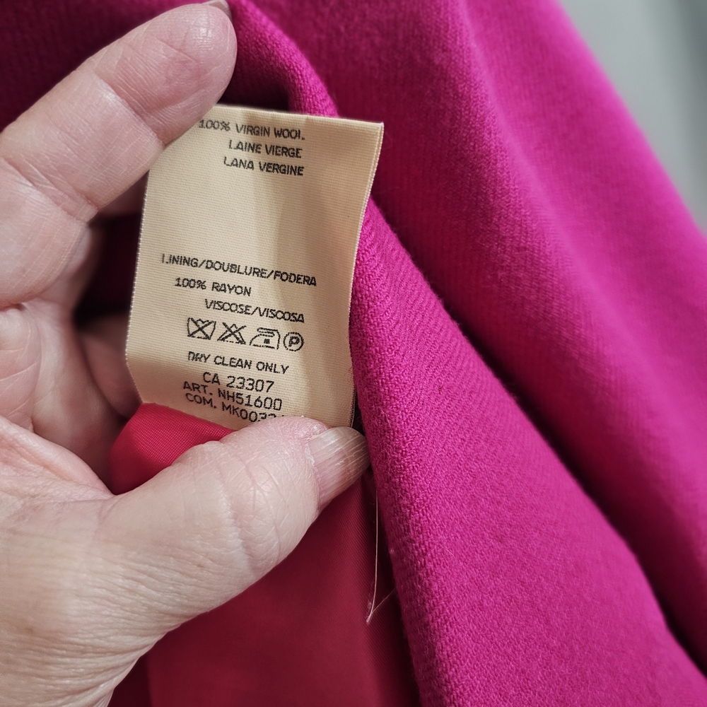 Kors Pink Double-Breasted Wool Blazer - Picture 4 of 5